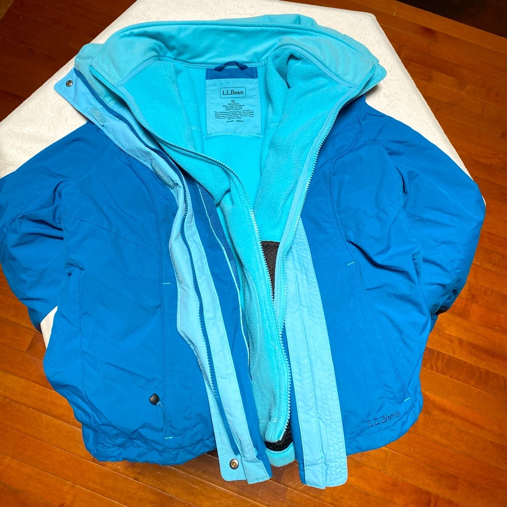 LL bean double layer extra warm windbreaker